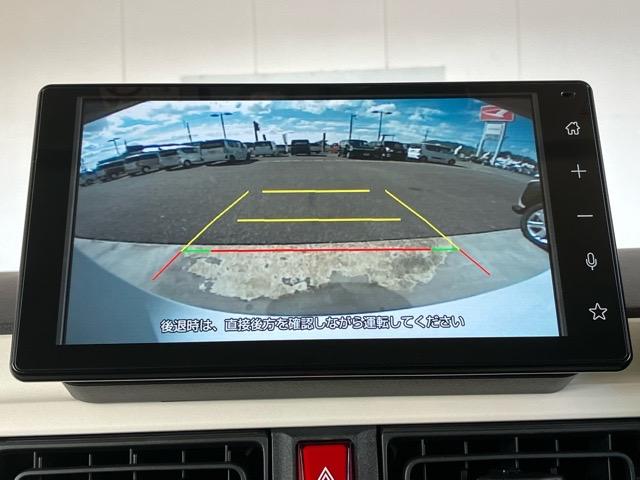 ムーヴキャンバス ストライプスGターボ 両側電動スライドドア・ディスプレイオーディオ・バックモニター・プッシュボタンスタート・ステアリングスイッチ・オートエアコン・キーフリー・ベンチシート・シートヒーター・コーナーセンサー・パワーウィンドウ(4枚目)