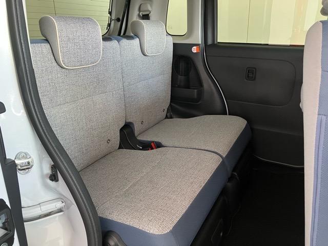 ムーヴキャンバス ストライプスGターボ 両側電動スライドドア・ディスプレイオーディオ・バックモニター・プッシュボタンスタート・ステアリングスイッチ・オートエアコン・キーフリー・ベンチシート・シートヒーター・コーナーセンサー・パワーウィンドウ(19枚目)