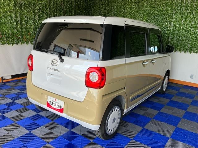 ムーヴキャンバス ストライプスＧ　両側電動スライドドア・プッシュボタンスタート・ステアリングスイッチ・オートエアコン・キーフリー・コーナーセンサー・ベンチシート・シートヒーター・パワーウィンドウ（32枚目）