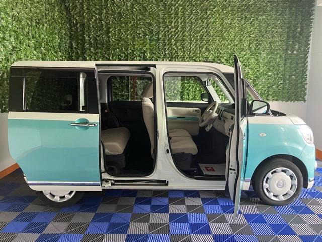 ムーヴキャンバス Ｇメイクアップリミテッド　ＳＡＩＩＩ　両側電動スライドドア・ドラレコ・ＥＴＣ・パノラマモニター・プッシュボタンスタート・ステアリングスイッチ・オートエアコン・キーフリー・ベンチシート・パワーウィンドウ（17枚目）