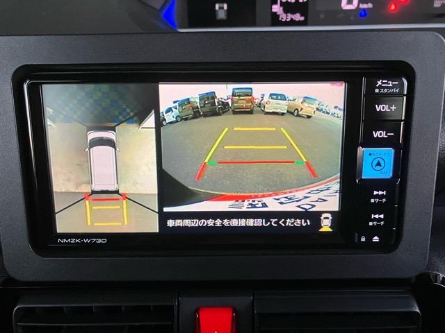 タント カスタムＸ　両側電動スライドドア・ドラレコ・パノラマモニター・プッシュボタンスタート・ステアリングスイッチ・オートエアコン・キーフリーシステム・シートヒーター・アルミホイール・パワーウィンドウ（4枚目）