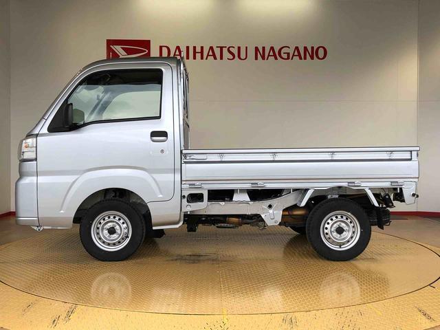 ハイゼットトラック スタンダード 農用スペシャル 4WD マニュアルエアコン パワステ オートライト 作業灯 リヤ4枚リーフスプリング スーパーデフロック ラジオデッキ 衝突被害軽減システム 横滑り防止機能 アイドリングストップ ABS(7枚目)