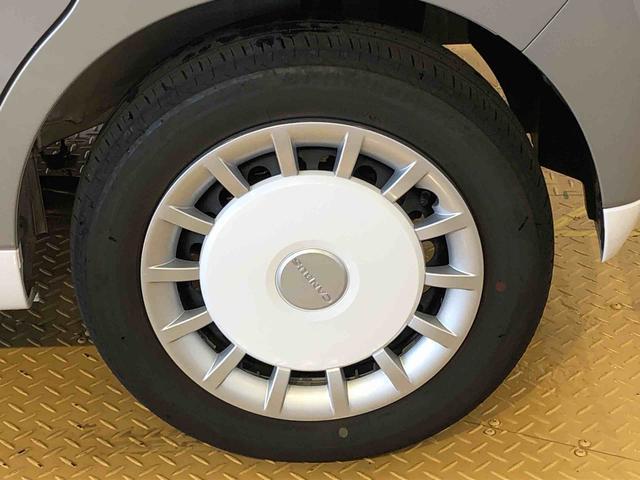 ムーヴキャンバス ストライプスＧターボ　２ＷＤ　ターボ　　両側電動スライドドア　オートライト　衝突被害軽減システム　横滑り防止機能　プッシュスタート　スマートキー　オートエアコン　電動格納ドアミラー　アイドリングストップ　ＡＢＳ　新品ナビ（24枚目）