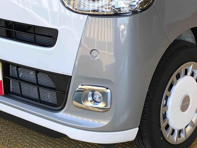 ムーヴキャンバス ストライプスＧターボ　２ＷＤ　ターボ　　両側電動スライドドア　オートライト　衝突被害軽減システム　横滑り防止機能　プッシュスタート　スマートキー　オートエアコン　電動格納ドアミラー　アイドリングストップ　ＡＢＳ　新品ナビ（26枚目）