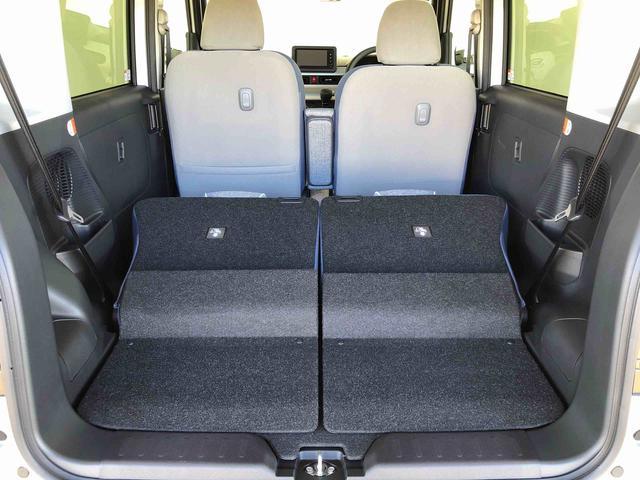 ムーヴキャンバス ストライプスＧターボ　２ＷＤ　ターボ　　両側電動スライドドア　オートライト　衝突被害軽減システム　横滑り防止機能　プッシュスタート　スマートキー　オートエアコン　電動格納ドアミラー　アイドリングストップ　ＡＢＳ　新品ナビ（48枚目）