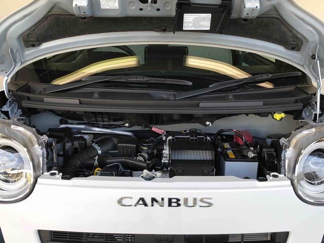 ムーヴキャンバス ストライプスＧターボ　２ＷＤ　ターボ　両側電動スライドドア　オートライト　衝突被害軽減システム　横滑り防止機能　プッシュスタート　スマートキー　オートエアコン　電動格納ドアミラー　アイドリングストップ　ＡＢＳ（19枚目）