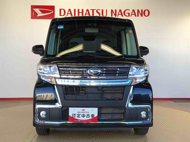タント カスタムＸ　トップエディションＶＳ　ＳＡＩＩＩ　４ＷＤ　シートヒーター　両側電動スライドドア　アイドリングストップ　プッシュスタート　スマートキー　衝突被害軽減システム　横滑り防止機能　オートライト　オートエアコン　ＡＢＳ（4枚目）