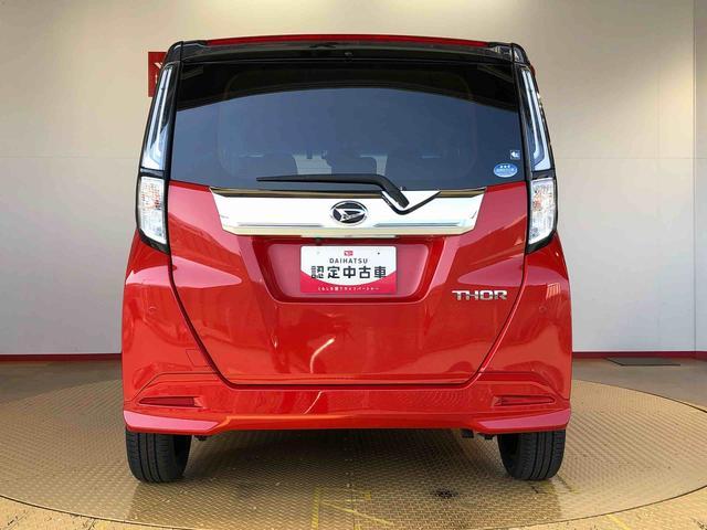 トール カスタムＧ　ターボ　２ＷＤ　ターボ　両側電動スライドドア　衝突被害軽減システム　横滑り防止機能　オートライト　オートエアコン　プッシュスタート　スマートキー　アイドリングストップ　電動格納ドアミラー　ＡＢＳ（5枚目）