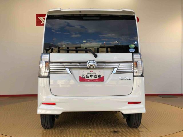 タント カスタムＸ　トップエディションＶＳ　ＳＡＩＩＩ　４ＷＤ　両側電動スライドドア　アイドリングストップ　プッシュスタート　スマートキー　衝突被害軽減システム　横滑り防止機能　オートライト　オートエアコン　電動格納ドアミラー　ＡＢＳ（5枚目）