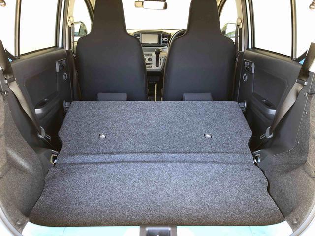 ミライース Ｘ　ＳＡＩＩＩ　２ＷＤ　アイドリングストップ　キーレスエントリー　衝突被害軽減システム　横滑り防止機能　電動格納ドアミラー　オートライト　マニュアルエアコン　パワステ　パワーウインドウ　ＡＢＳ　新品ナビ（48枚目）