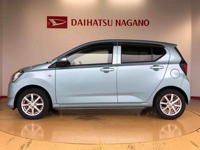 ミライース Ｘ　ＳＡＩＩＩ　２ＷＤ　アイドリングストップ　キーレスエントリー　衝突被害軽減システム　横滑り防止機能　電動格納ドアミラー　オートライト　マニュアルエアコン　パワステ　パワーウインドウ　ＡＢＳ（7枚目）