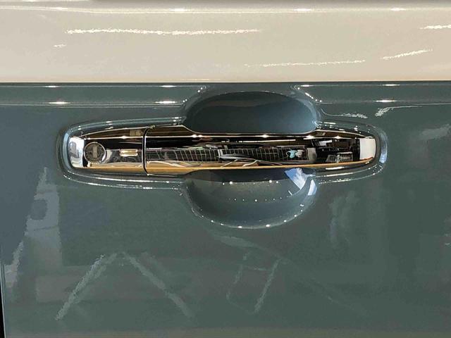 ムーヴキャンバス ストライプスＧ　４ＷＤ　両側電動スライドドア　オートライト　衝突被害軽減システム　横滑り防止機能　シートヒーター　プッシュスタート　スマートキー　オートエアコン　電動格納ドアミラー　アイドリングストップ　ＡＢＳ（61枚目）