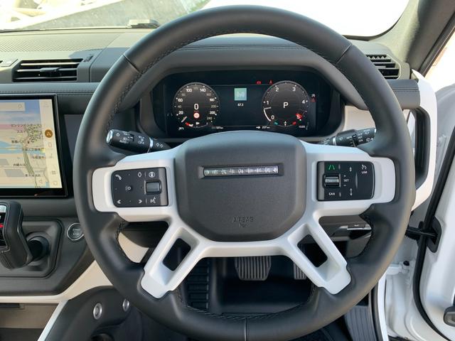 ディフェンダー １１０Ｘ－ダイナミックＨＳＥ　Ｄ３５０　エアサスペンション、ブラックエクステリア、プライバシーガラス、スペアホイールカバー同色、スタイル６０１０ホイール、フジホワイト、ＯＰ８３００００　当店試乗車（10枚目）
