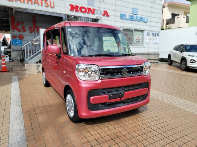 スペーシア ハイブリッドＸ　社外ナビ／フルセグＴＶ／ＤＶＤ／ＳＤ／Ｂｌｕｅｔｏｏｔｈ　プッシュスタート　両側パワースライドドア　サーキュレーター搭載　デュアルレーダーブレーキサポート　キーレスＥ　電格ドアミラー　席ヒーター　ＳＤ