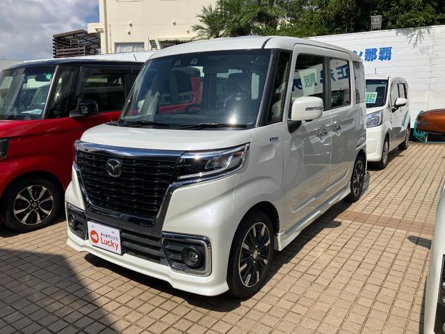 フレアワゴンカスタムスタイル ハイブリッドＸＳ　３６０°カメラ　ＬＥＤヘットライト　デュアルセンサーブレーキサポート　ブルートゥース　オートクルーズ　電格ミラー　前席シートヒーター　スマートキ　横滑り防止機能　地デジ　盗難防止装置　ＥＴＣ付き　ＰＳ（7枚目）