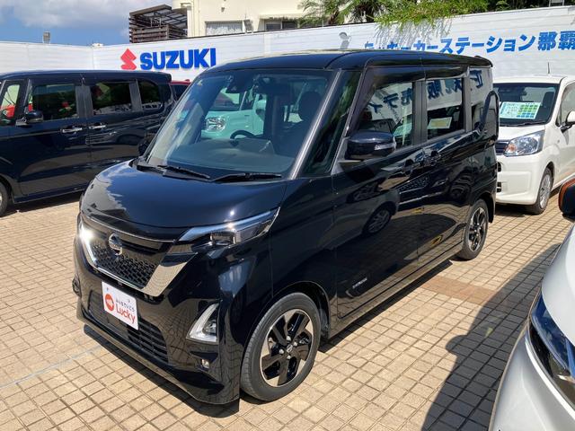 ルークス ハイウェイスター　Ｘ　プロパイロットエディション　左右パワースライドドア　電動ミラー　アイドリング　イモビ　パノラマモニター　ベンチＳ　助手席エアバッグ　ＵＳＢ接続　ＳＤナビゲーション　ブルートゥース　衝突軽減ブレーキ　ＰＷ　フルセグテレビ　ＬＤＷ（7枚目）