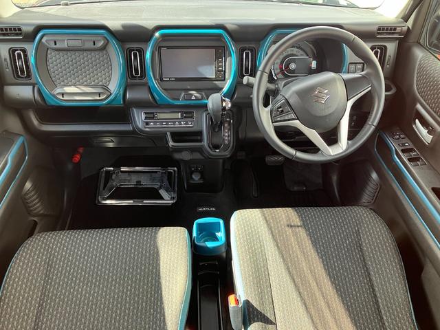 ハスラー ハイブリッドＸ　ＴＶ＆ナビ　ＥＴＣ付　オートＬＥＤ　アイドルストップ　ＵＳＢ入力　キーレスエントリー　運転席エアバッグ　フルフラット　前席シートヒーター　セキュリティアラーム　ＬＥＤライト　ドライブレコーダー　記録簿（22枚目）