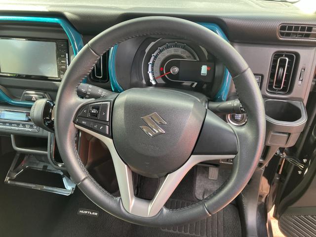 ハスラー ハイブリッドＸ　ＴＶ＆ナビ　ＥＴＣ付　オートＬＥＤ　アイドルストップ　ＵＳＢ入力　キーレスエントリー　運転席エアバッグ　フルフラット　前席シートヒーター　セキュリティアラーム　ＬＥＤライト　ドライブレコーダー　記録簿（37枚目）