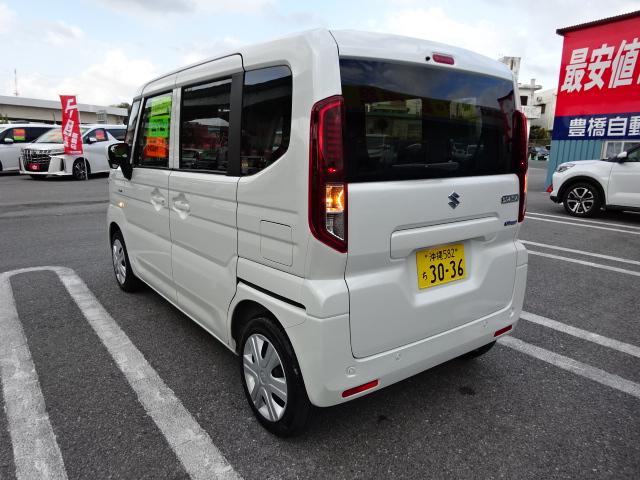 スペーシア ハイブリッドX 走行4千キロ レーダーブレーキサポート フロアマット ワイドバイザー サビ止め施工付き LEDヘッドライト 両側パワースライドドア 前後クリアランスソナー リアサーキュレーター 後席オットマン(7枚目)