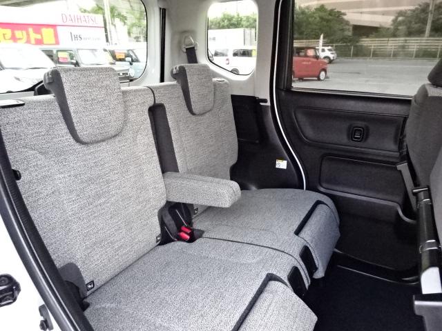 スペーシア ハイブリッドX 走行4千キロ レーダーブレーキサポート フロアマット ワイドバイザー サビ止め施工付き LEDヘッドライト 両側パワースライドドア 前後クリアランスソナー リアサーキュレーター 後席オットマン(14枚目)