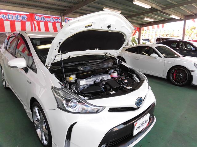 G ・純正8インチナビ&フルセグ・LEDライト・F&Rカメラ・ハーフレザー・モデリスタエアロVr7人乗(3枚目)
