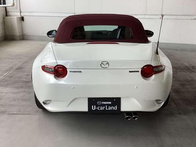 力強い印象のリアビュー。