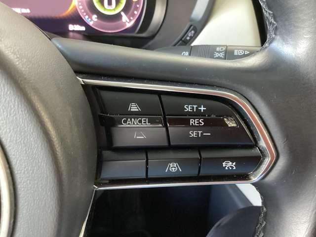 レーダークルーズコントロールを装備。アクセルやブレーキを操作しなくても、自動で先行車との車間距離を保ち追従走行できます。長距離や高速道路を運転する際に、ドライバーへの負担を軽減します。