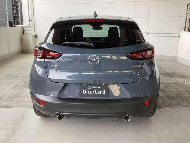 力強い印象のリアビュー。