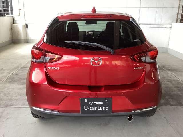 力強い印象のリアビュー。