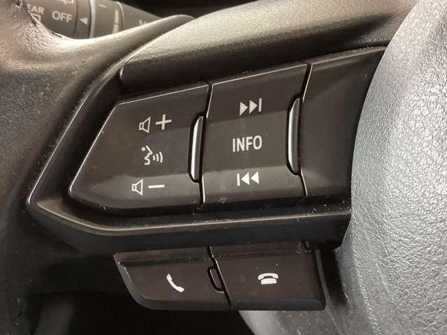 ハンドルを握りながらオーディオの一部操作が可能です。