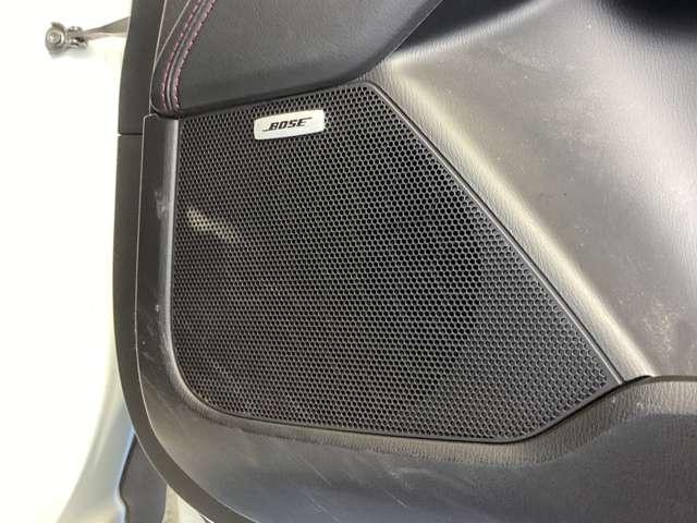 ＢＯＳＥサウンドシステム搭載。ＢＯＳＥ社と共同開発により車種専用チューニングを施しました。良質なサウンドでお好きな音楽をお楽しみください。
