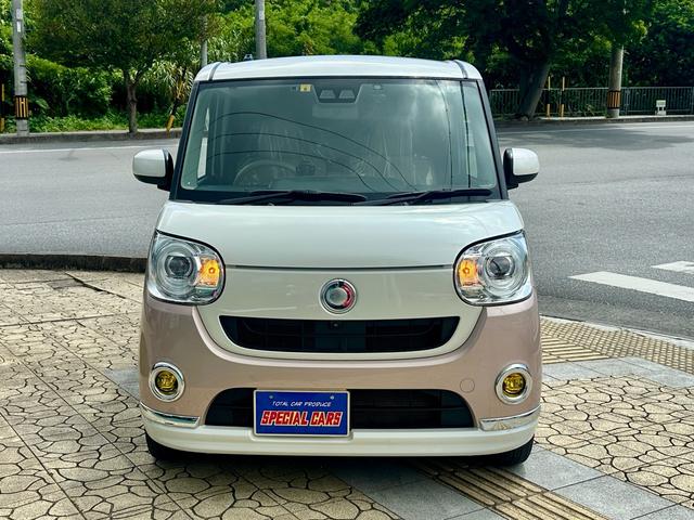 ムーヴキャンバス Ｇメイクアップ　ＳＡＩＩＩ　オプション２トーン色／純正８インチナビＴＶフルセグ／パノラマビューモニター／Ｂｌｕｅｔｏｏｔｈ／両側パワードア／スマートキー２／衝突被害軽減ブレーキ／ドラレコ／ＥＴＣ／オートハイビーム／ＬＥＤライト