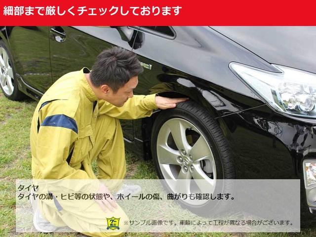 タイヤの溝やヒビ等の状態やホイールのキズや凹み、曲がりも確認します。