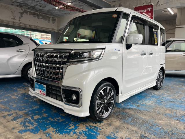 スペーシアカスタム ハイブリッドＸＳ　純正ナビ・ＴＶ・ＤＶＤ・ブルートゥース・全方位アラウンドビューカメラ・両側パワースライドドア・デュアルカメラブレーキサポート（2枚目）