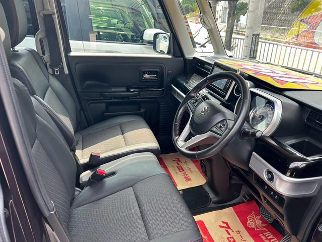 スペーシアカスタム ハイブリッドXSターボ 障害物センサー アイドリングストップ ミュージック接続可 DVD再生 フルセグTV バックカメラ 片側電動スライドドア ベンチシート シートヒーター アルミホイール(12枚目)