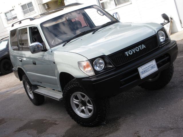 ランドクルーザープラド 　ＮＥＷオールペイント　リフトアップ　サンルーフ　社外ホイル　新品ジオランダーＭＴタイヤ　タイミングベルト交換済み（2枚目）