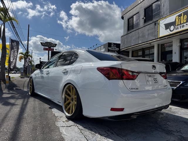 GS GS350 Fスポーツ スピンドルフェイス WORKグノーシス20インチアルミ HKS車高調 ブラウンレザーエアーシート 3眼ヘッドライト F&トランクスポ クルーズコントロール 電動サンシェード 社外マフラー(20枚目)