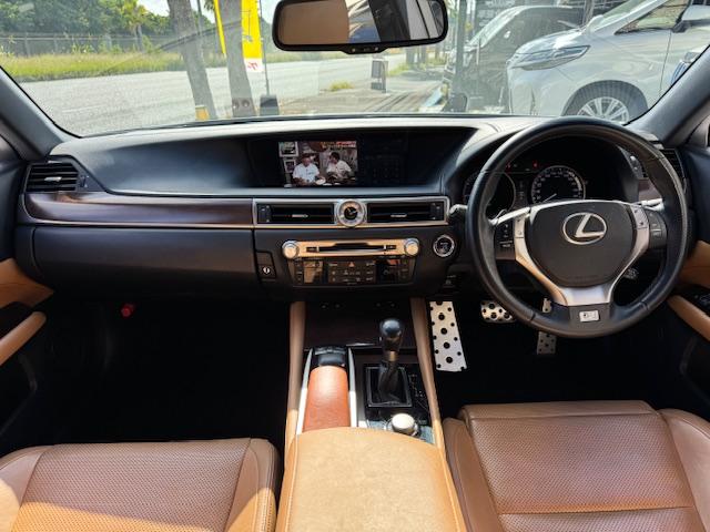 GS GS350 Fスポーツ スピンドルフェイス WORKグノーシス20インチアルミ HKS車高調 ブラウンレザーエアーシート 3眼ヘッドライト F&トランクスポ クルーズコントロール 電動サンシェード 社外マフラー(24枚目)