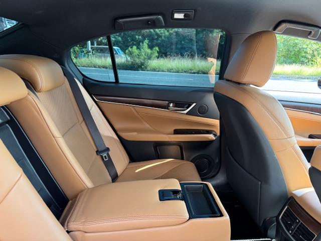 GS GS350 Fスポーツ スピンドルフェイス WORKグノーシス20インチアルミ HKS車高調 ブラウンレザーエアーシート 3眼ヘッドライト F&トランクスポ クルーズコントロール 電動サンシェード 社外マフラー(48枚目)