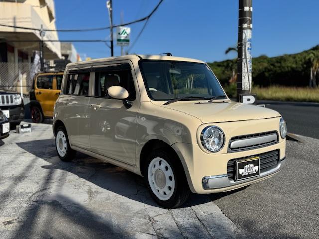 アルトラパンショコラ Ｇ　スマートフォン連動ナビ装着車　純正１４インチアルミ　ヒーター内臓レザーコンビシート　プッシュスタート　バックモニター　地デジ　バックモニター（4枚目）