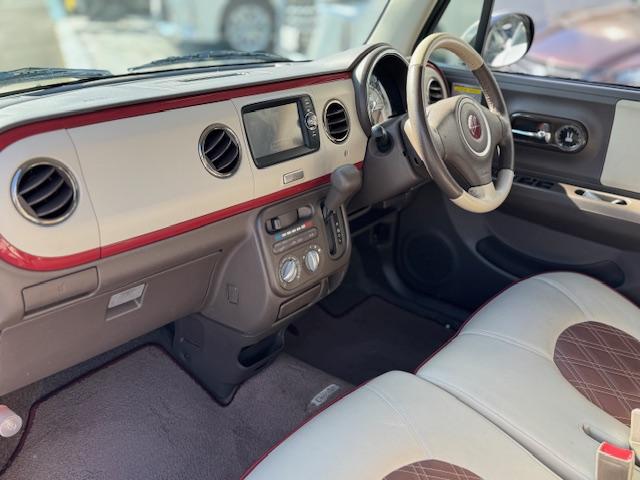 アルトラパンショコラ Ｇ　スマートフォン連動ナビ装着車　純正１４インチアルミ　ヒーター内臓レザーコンビシート　プッシュスタート　バックモニター　地デジ　バックモニター（25枚目）