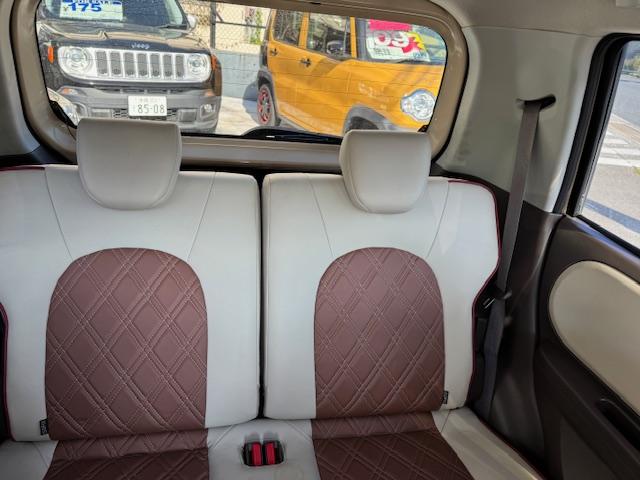 アルトラパンショコラ Ｇ　スマートフォン連動ナビ装着車　純正１４インチアルミ　ヒーター内臓レザーコンビシート　プッシュスタート　バックモニター　地デジ　バックモニター（28枚目）