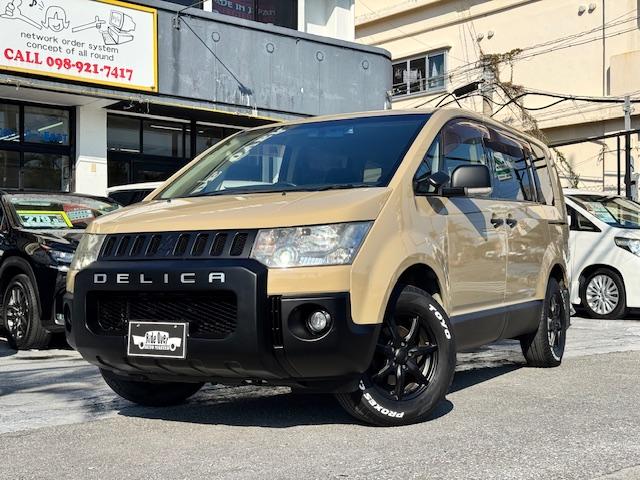 デリカＤ：５ Ｍ　サンドベージュ＆マットブラックオールペン済　パワースライドドア　アルパイン製ＳＤナビ　地デジ　バックモニター　Ｆバンパープロテクター　ＥＴＣ　マットブラック純正１８インチアルミ　ウインカーミラー（2枚目）