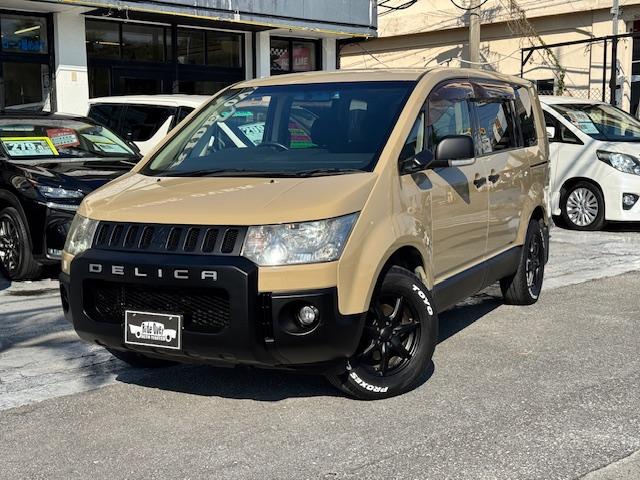 デリカＤ：５ Ｍ　サンドベージュ＆マットブラックオールペン済　パワースライドドア　アルパイン製ＳＤナビ　地デジ　バックモニター　Ｆバンパープロテクター　ＥＴＣ　マットブラック純正１８インチアルミ　ウインカーミラー（13枚目）