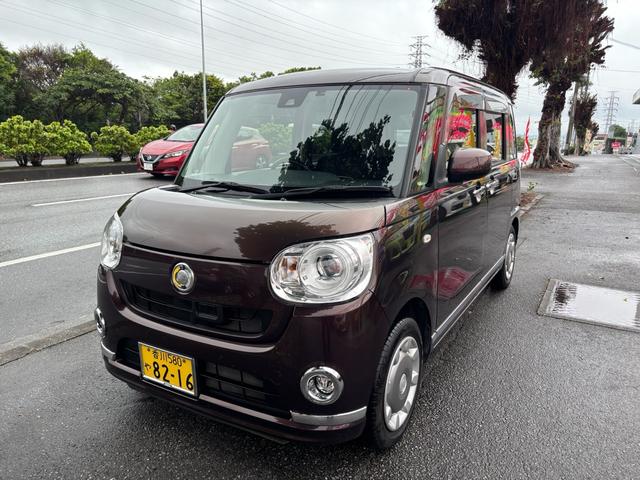 ムーヴキャンバス Ｇメイクアップ　ＳＡＩＩ　スマートキー　プッシュスタート　格納ミラー　両側パワースライドドア　横滑り防止装置　衝突被害軽減装置　アイドリングストップ（5枚目）