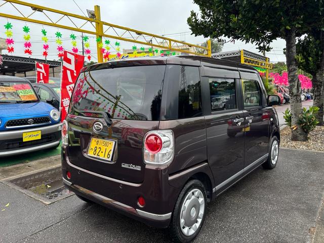 ムーヴキャンバス Ｇメイクアップ　ＳＡＩＩ　スマートキー　プッシュスタート　格納ミラー　両側パワースライドドア　横滑り防止装置　衝突被害軽減装置　アイドリングストップ（9枚目）