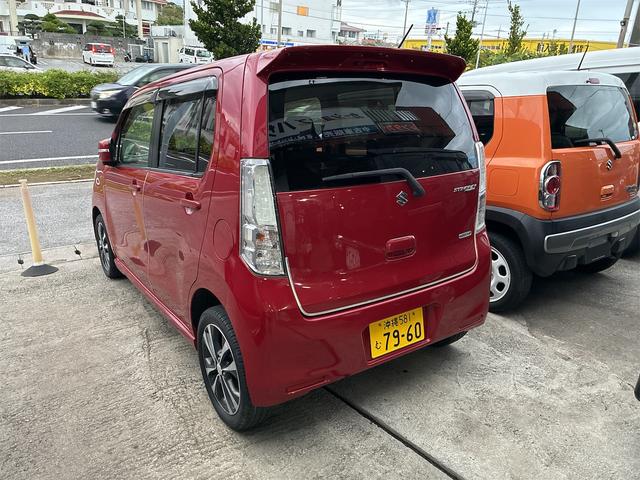 ワゴンＲスティングレー Ｔ　フルエアロ　ＨＩＤ　フォグランプ　プライバシーガラス　　ウインカーミラー　電格ミラー　スマートキー　プッシュスタート　集中ドアロック　　盗難防止装置　横滑り防止装置　アイドリングストップ　ラジオ（14枚目）