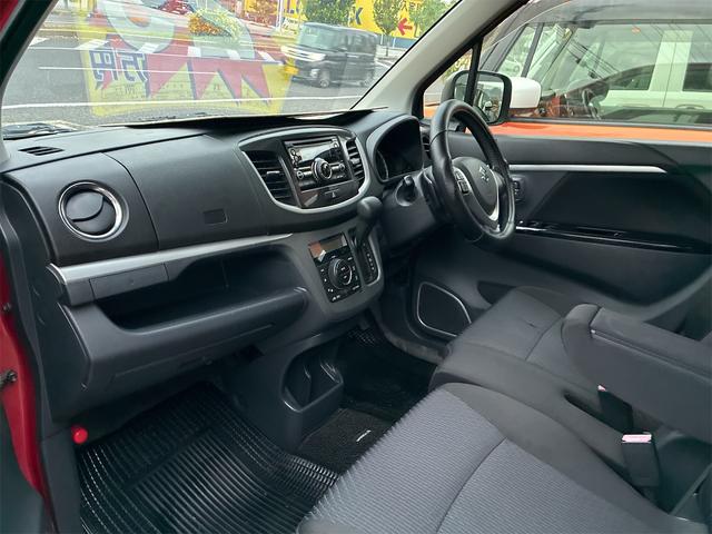 ワゴンＲスティングレー Ｔ　フルエアロ　ＨＩＤ　フォグランプ　プライバシーガラス　　ウインカーミラー　電格ミラー　スマートキー　プッシュスタート　集中ドアロック　　盗難防止装置　横滑り防止装置　アイドリングストップ　ラジオ（15枚目）