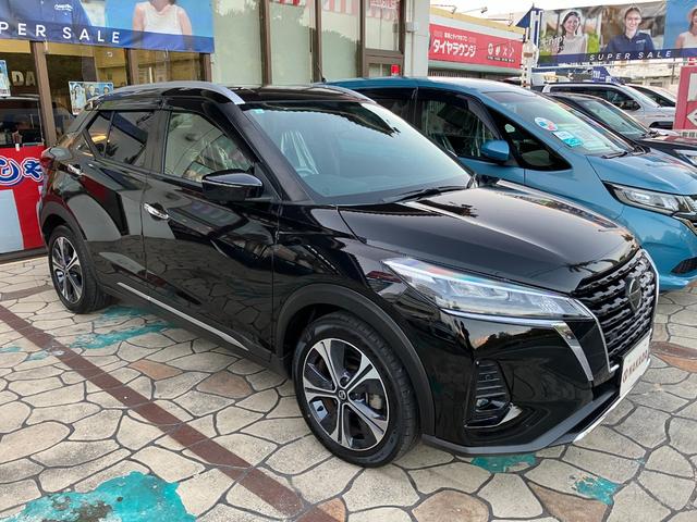 キックス Ｘ　８インチナビ　ＴＶ　アラウンドビューモニター　クリアランスソナー　プロパイロット　Ｂｌｕｅｔｏｏｈ　アルミホイール　シートリフター　オートライト