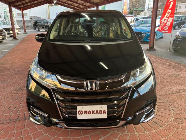 オデッセイ アブソルート・ホンダセンシング　８人乗り　ナビ　フルセグＴＶ　バックカメラ　衝突軽減ブレーキ　ＥＴＣ　両側パワースライドドア　ハーフレザーシート　運転席パワーシート　キープッシュスタート　アルミホイール　キーフリー　オートクルーズ（2枚目）